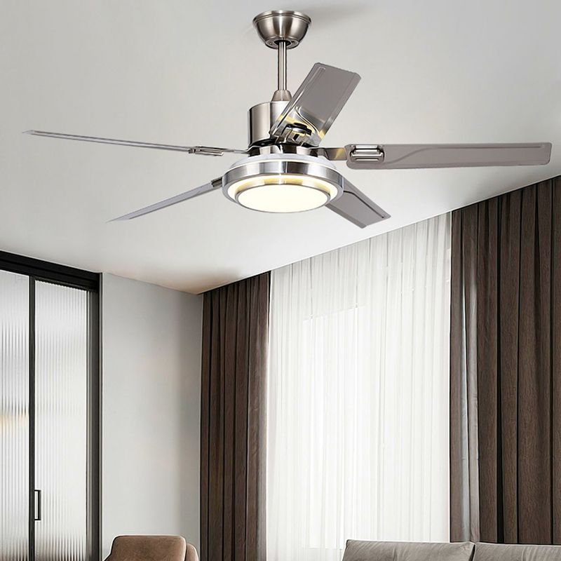 Metal Ceiling Fans Modern Style 1 Light