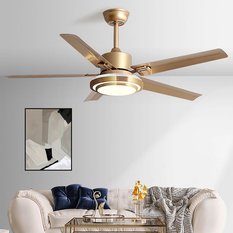 Metal Ceiling Fans Modern Style 1 Light