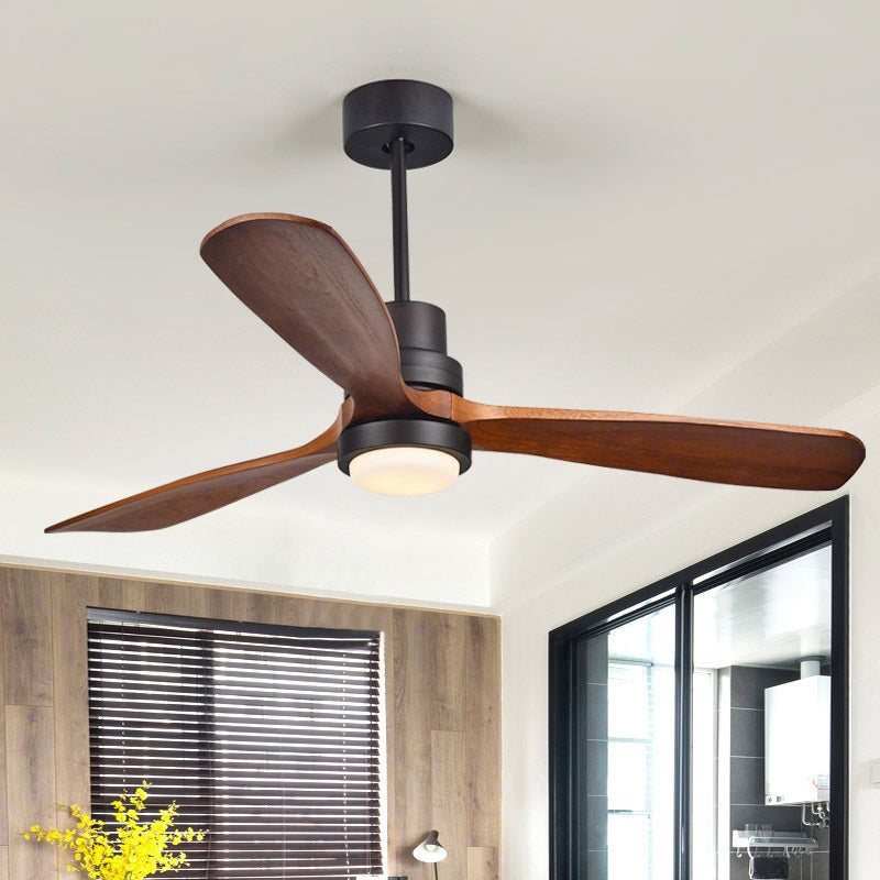52" LED Ceiling Fan Light with 3 Wood Blades