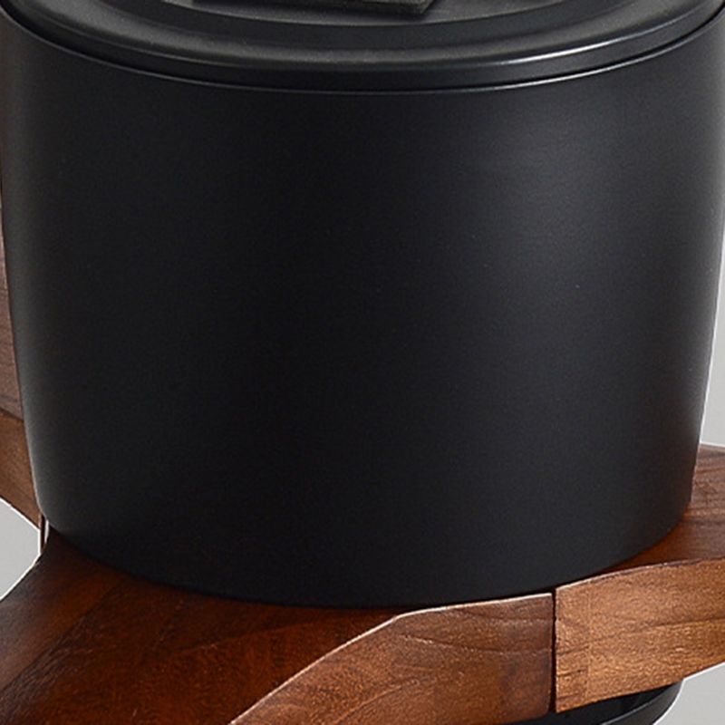 Nordic Wooden Ceiling Fan Light Fixture Minimalist LED Ceiling Lamp for Bedroom