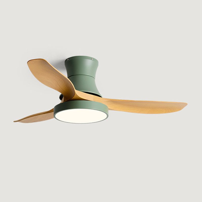 Modern 3-Blade Ceiling Fan Polish Finish Fan with Light for Home