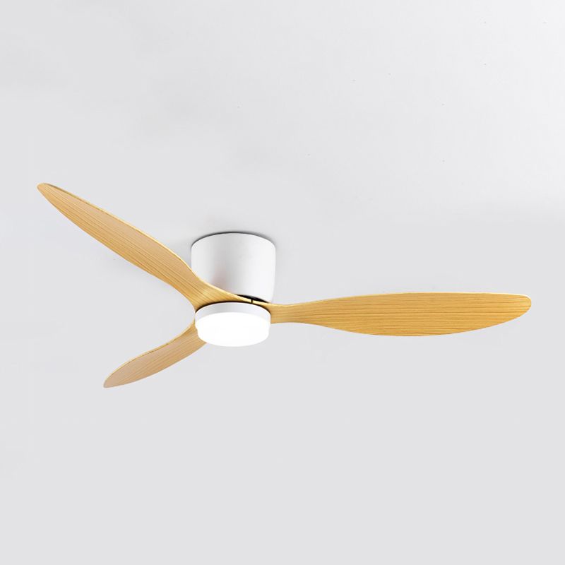 Modern Simple 1-Light Ceiling Fan Lamp Cylinder Shape