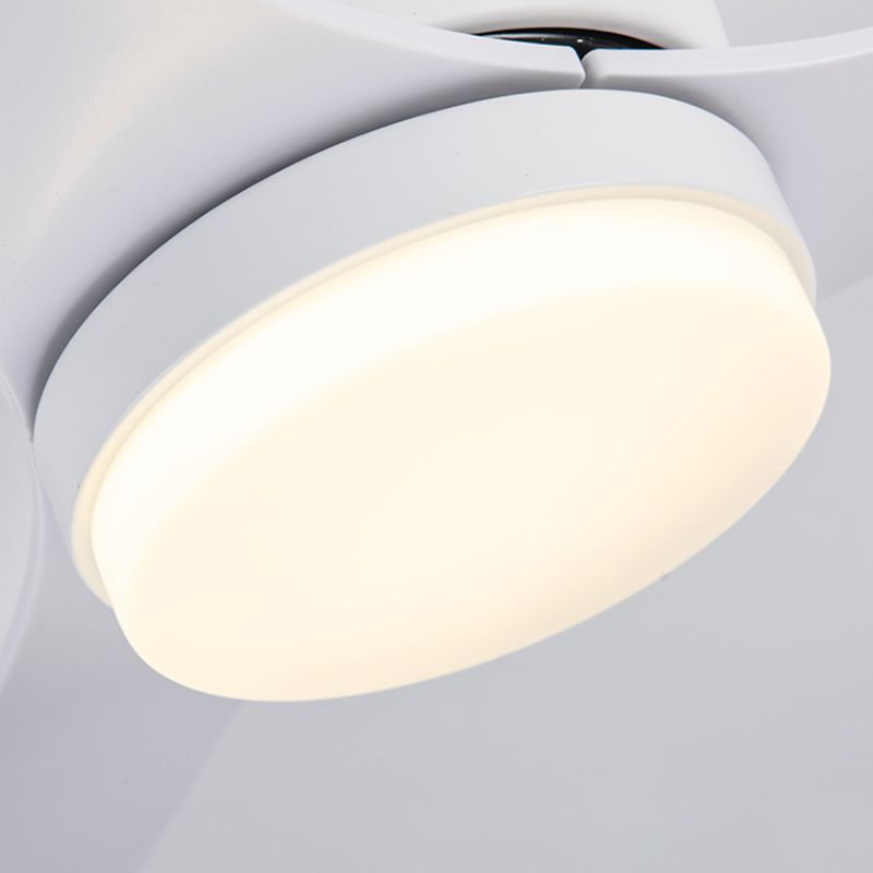 Modern Simple 1-Light Ceiling Fan Lamp Cylinder Shape