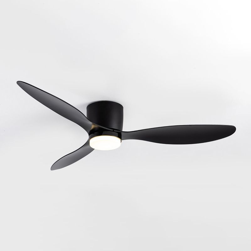 Modern Simple 1-Light Ceiling Fan Lamp Cylinder Shape