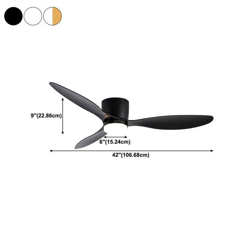 Modern Simple 1-Light Ceiling Fan Lamp Cylinder Shape