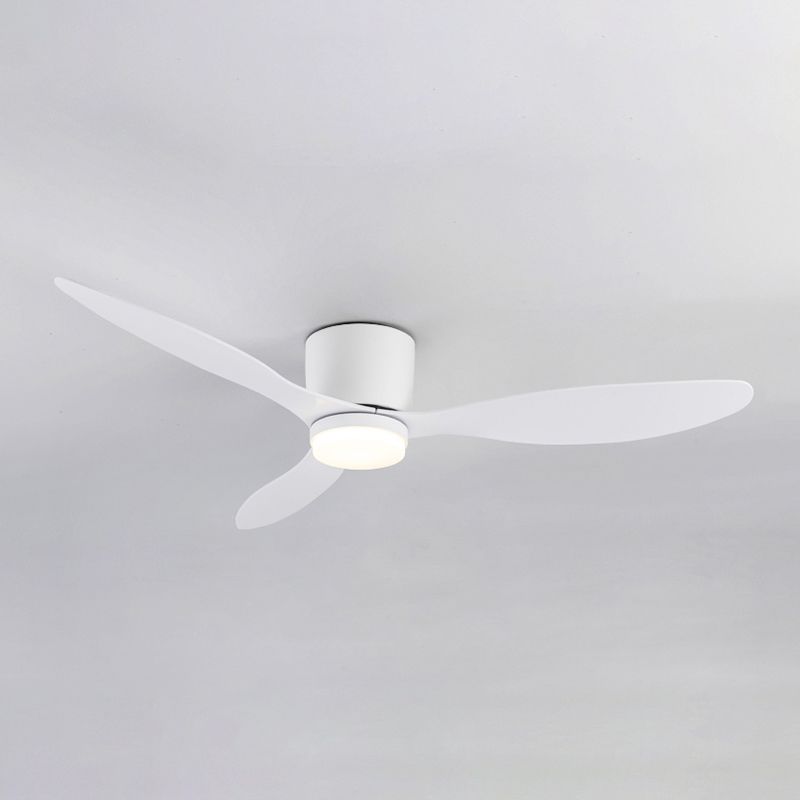 Modern Simple 1-Light Ceiling Fan Lamp Cylinder Shape