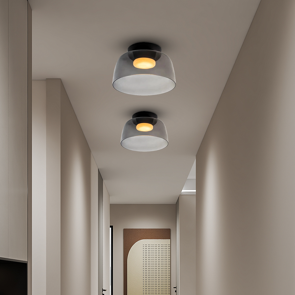 Creative Glass Ceiling Light Multi-Layer Pendant Lampshade