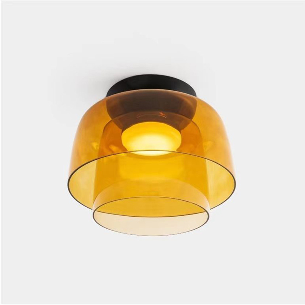 Creative Glass Ceiling Light Multi-Layer Pendant Lampshade