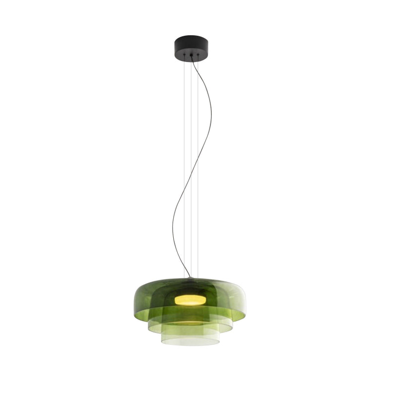 Large Triple Layer Glass Pendant Lights