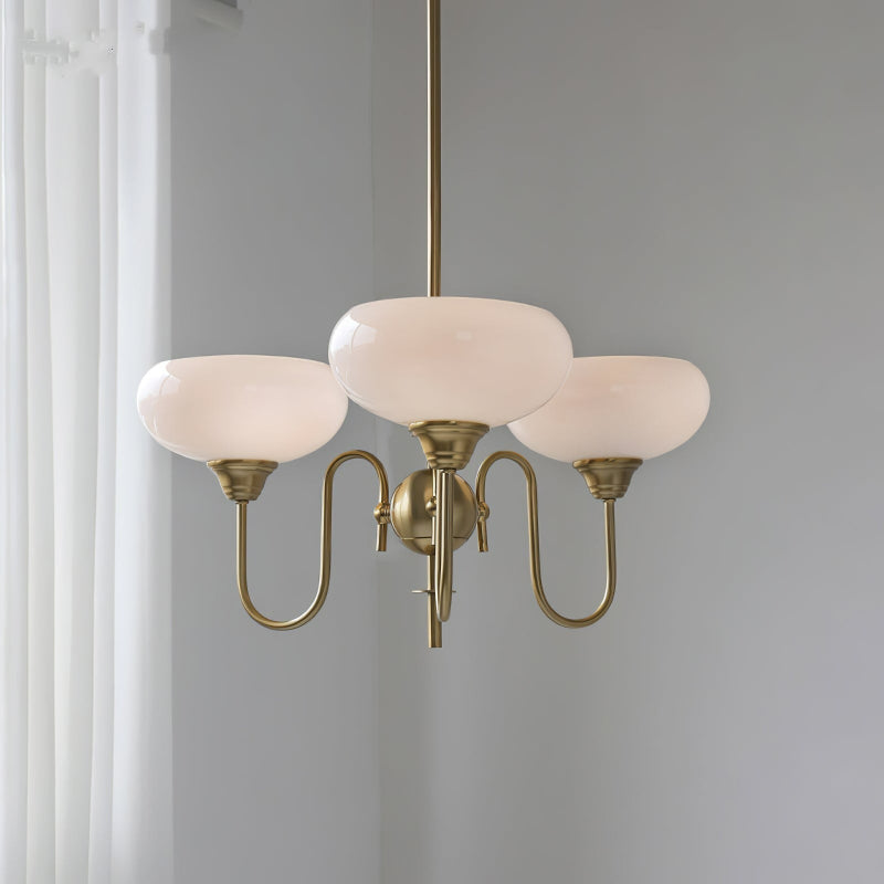 Bubble Creamy Glass Chandelier