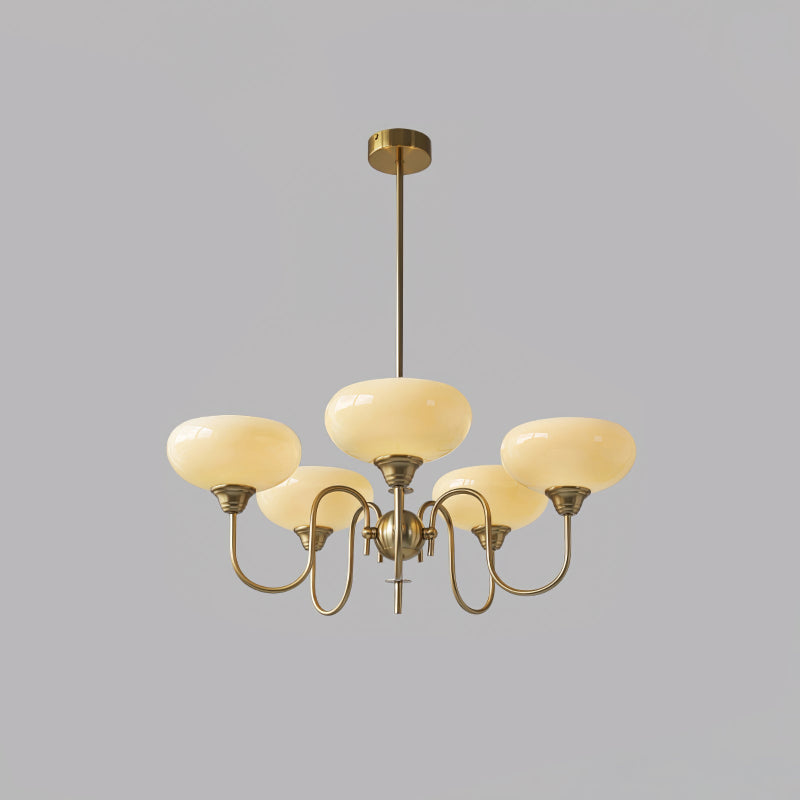 Bubble Creamy Glass Chandelier
