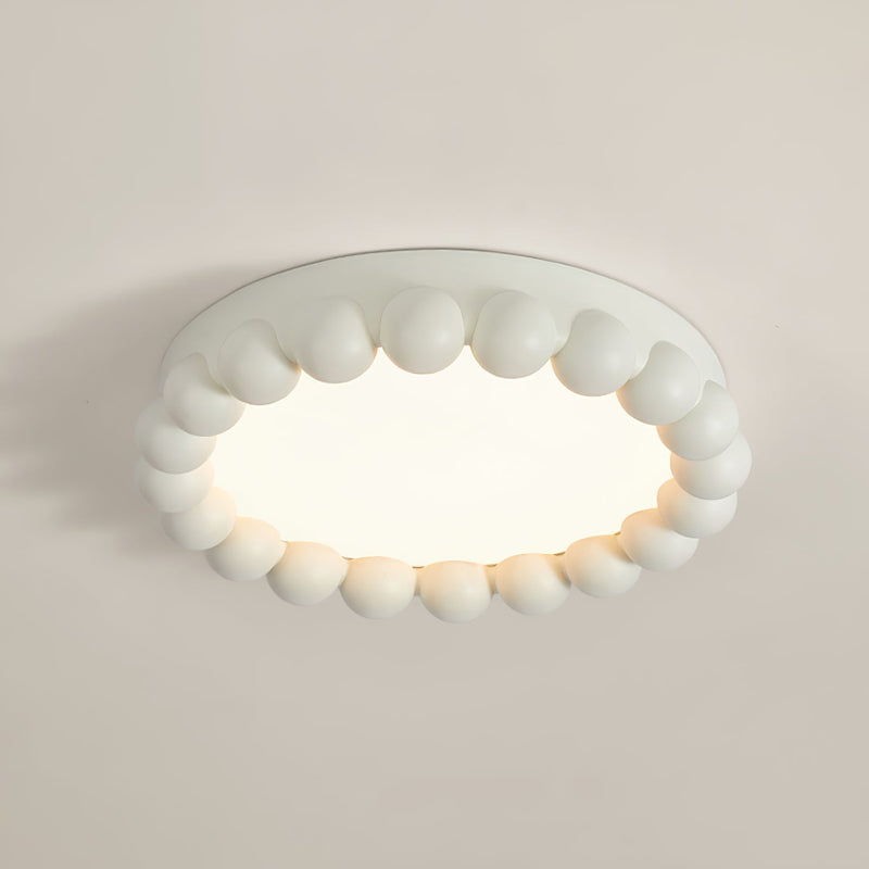 Minimalist Resin Beads Shape Flush Mount Ceiling Light