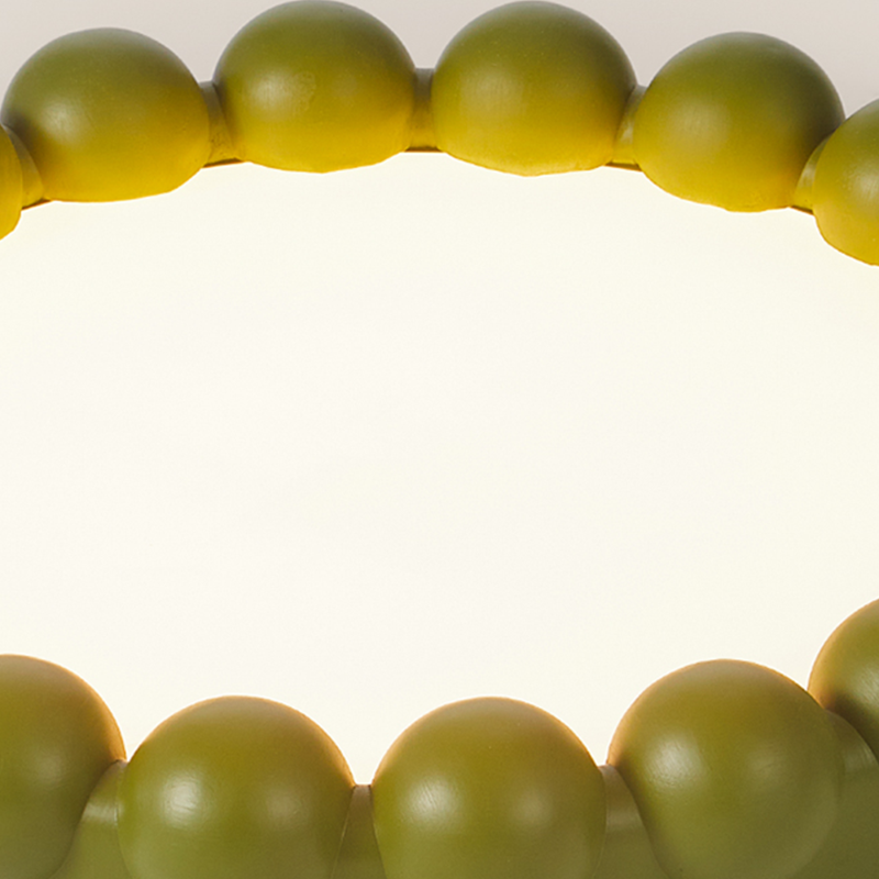 Minimalist Resin Beads Shape Flush Mount Ceiling Light