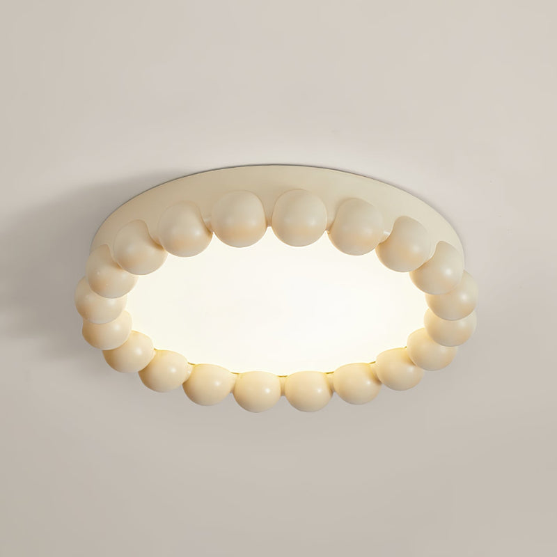 Minimalist Resin Beads Shape Flush Mount Ceiling Light