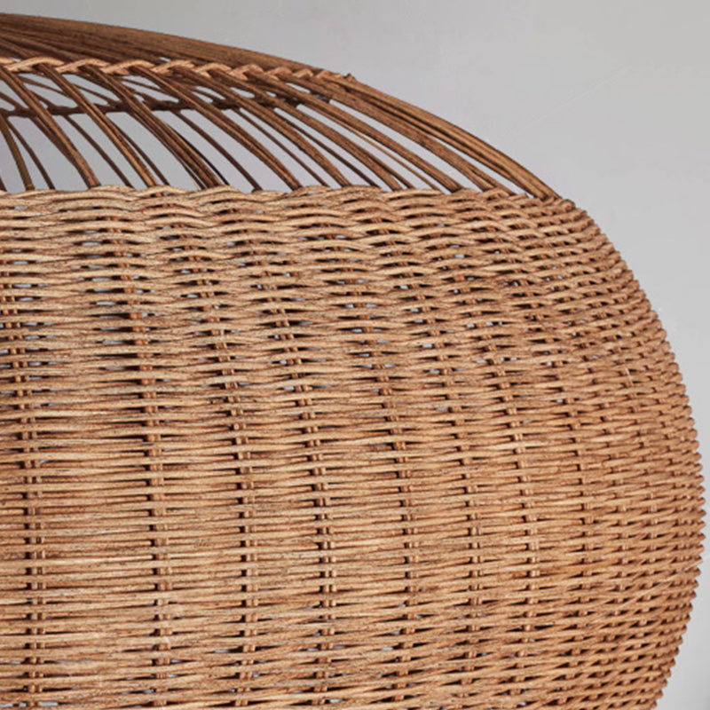 Rattan chandelier retro Japanese style wabi-sabi style bamboo pendant light