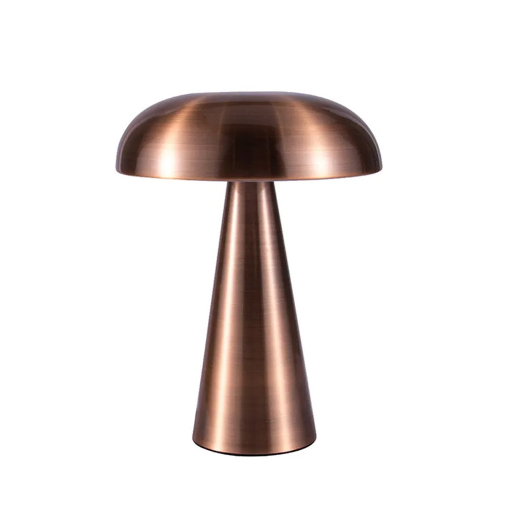Portable Rechargeable Desk Lamp Metal Bedside Mushroom Lamp