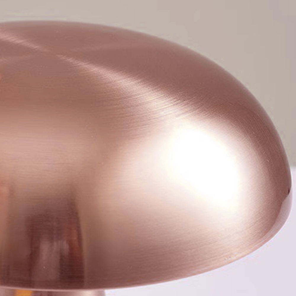 Portable Rechargeable Desk Lamp Metal Bedside Mushroom Lamp