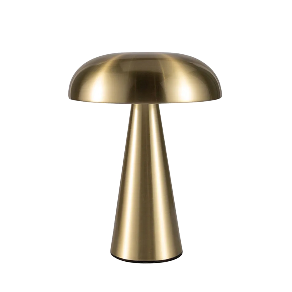 Portable Rechargeable Desk Lamp Metal Bedside Mushroom Lamp