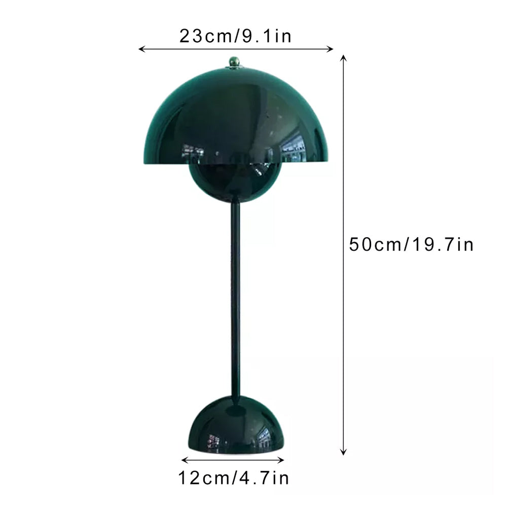 Danish Design Flowerpot Table Lamp Mushroom Metal Desk Lamp
