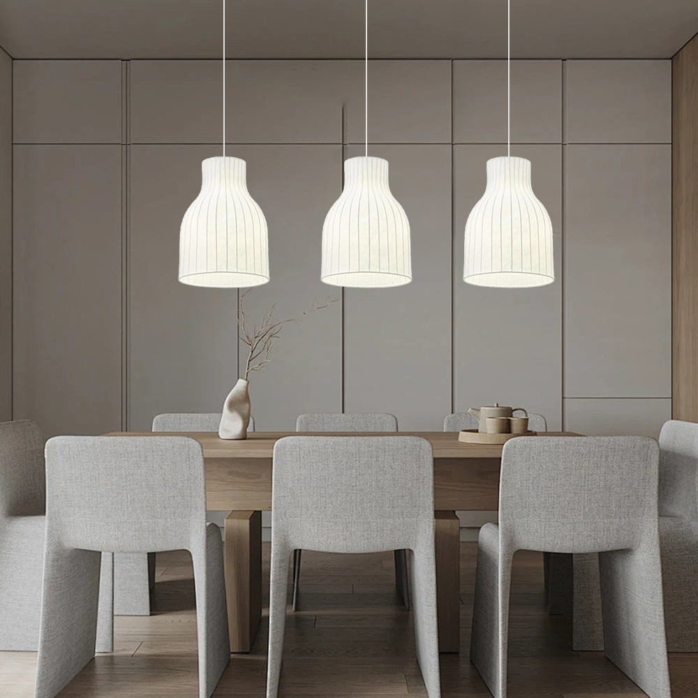 Japanese-style  Restaurant Silk Chandelier Living Room Creative Overhead Pendant Lamp