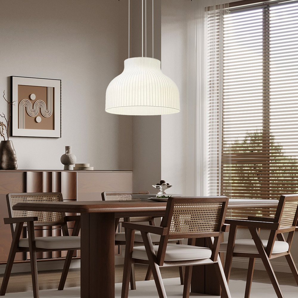 Japanese-style  Restaurant Silk Chandelier Living Room Creative Overhead Pendant Lamp