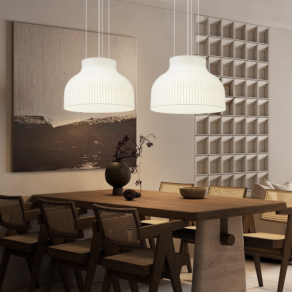 Japanese-style  Restaurant Silk Chandelier Living Room Creative Overhead Pendant Lamp