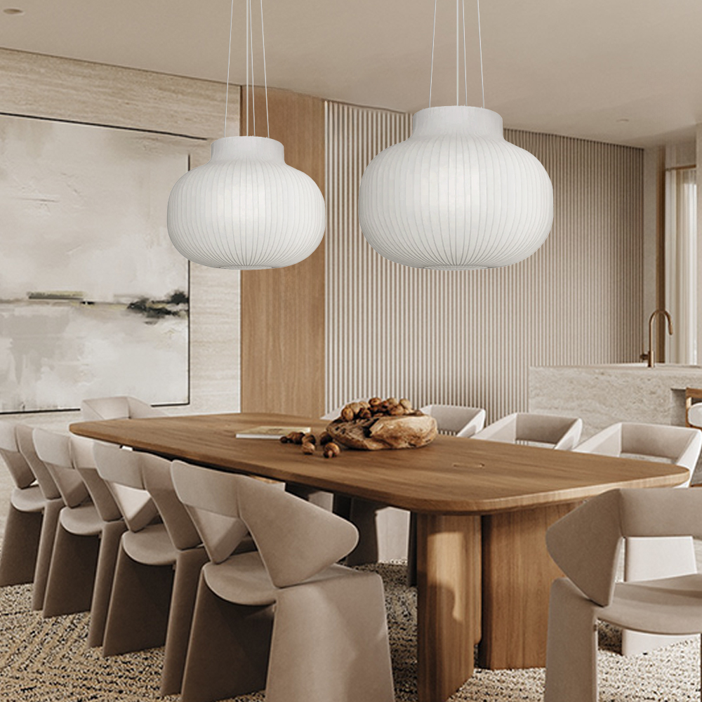 Japanese-style  Restaurant Silk Chandelier Living Room Creative Overhead Pendant Lamp