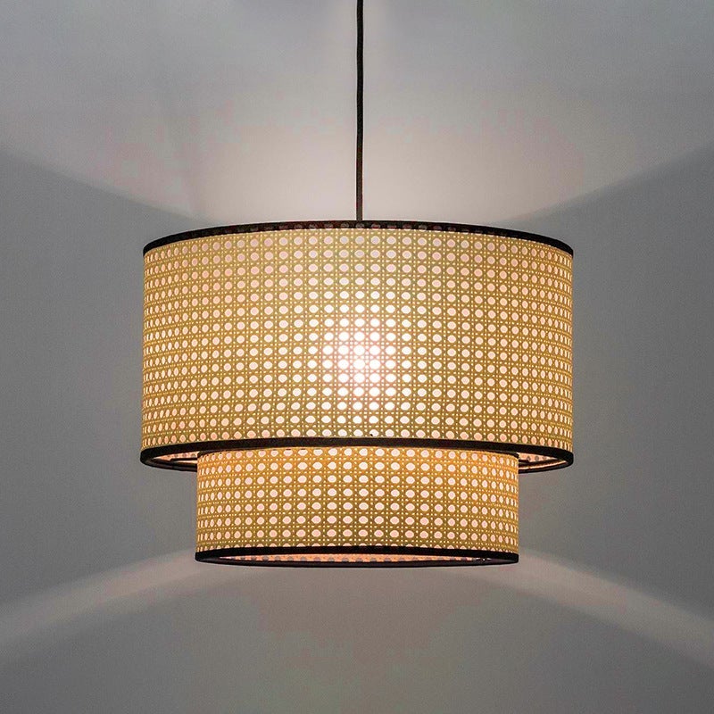 Design Handmade Rattan Hanging Light Pendant Lamp Shade