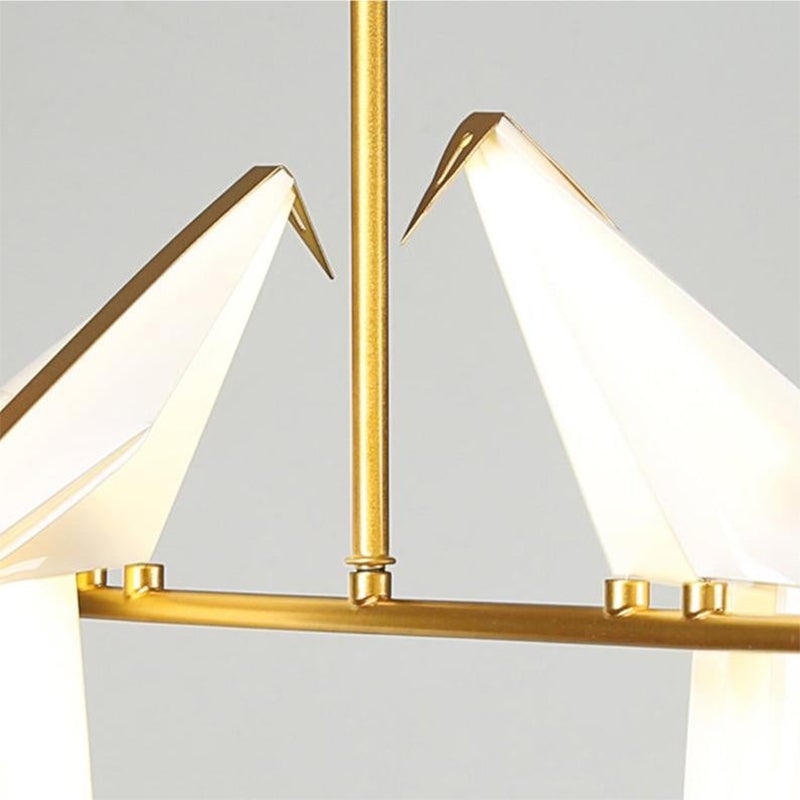 Nordic Creative Paper Cranes Ceiling Light Origami Bird Pendant Lamps