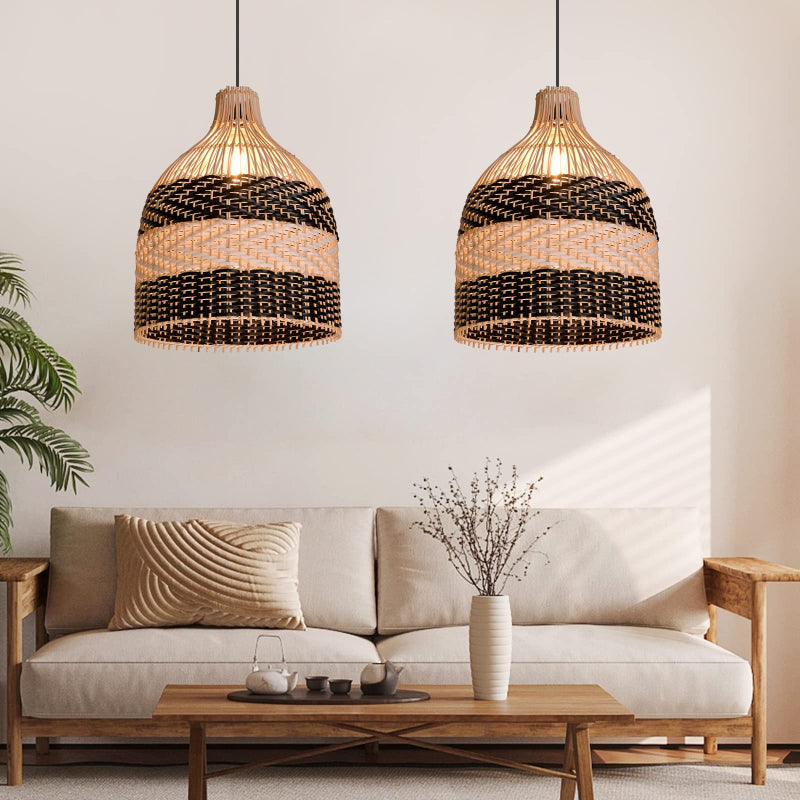 Rattan Pendant Light Woven Light Fixture