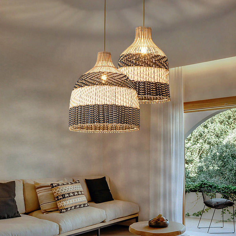 Rattan Pendant Light Woven Light Fixture