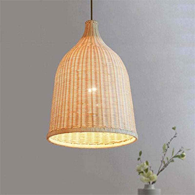 Rattan Pendant Light Handmade Basket Lamp