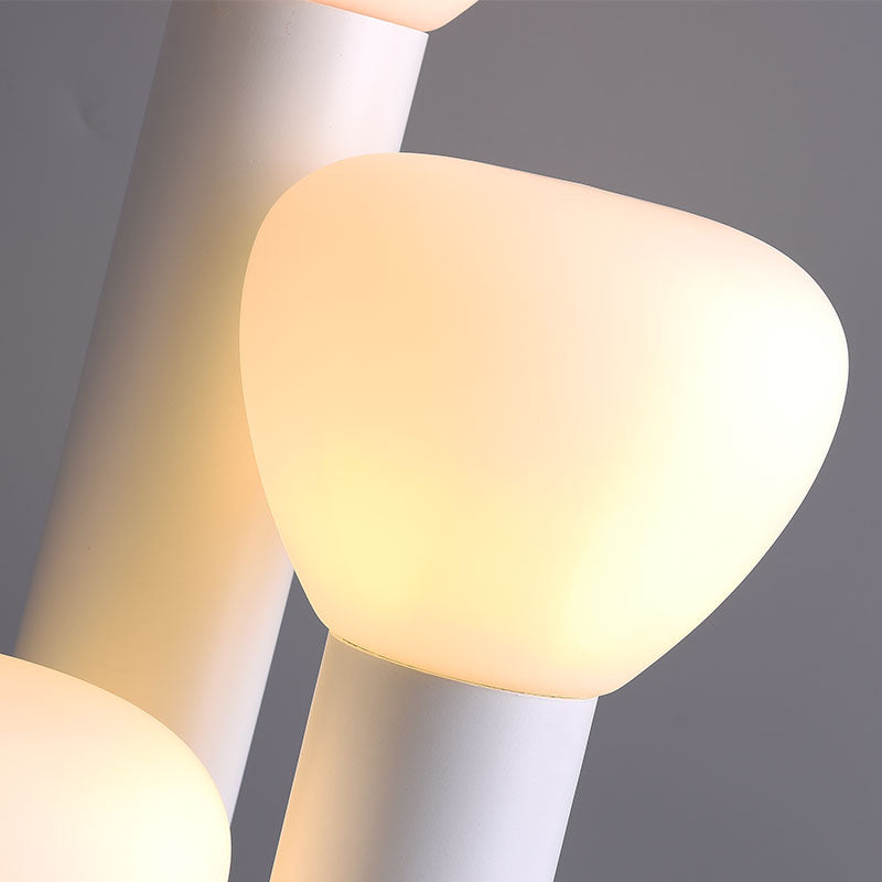 Minimalist Style 3-Light Red/Green/White Table Lamp