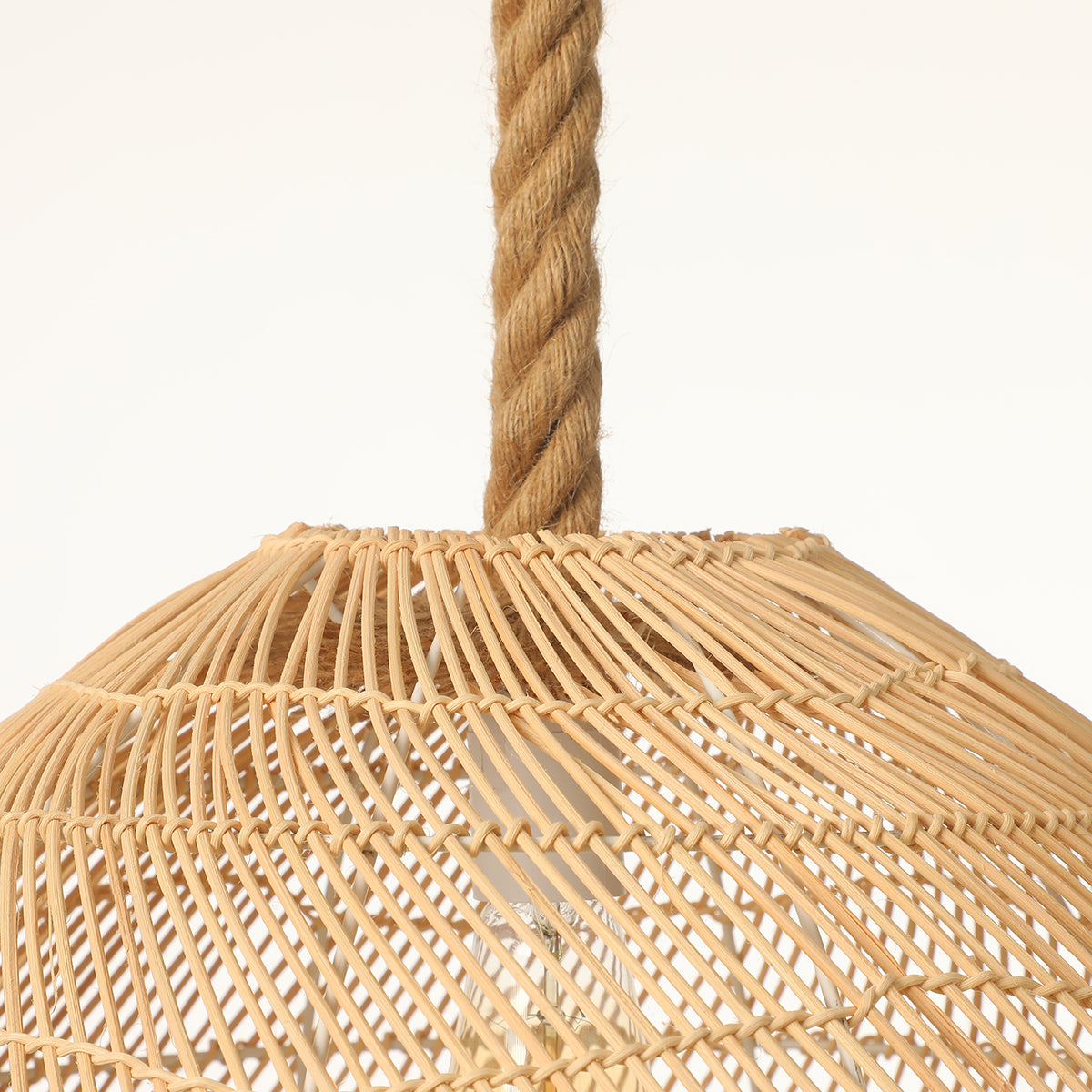 Nordic Rattan Hanging Light Shades Living Room Pendant Lamp Shade