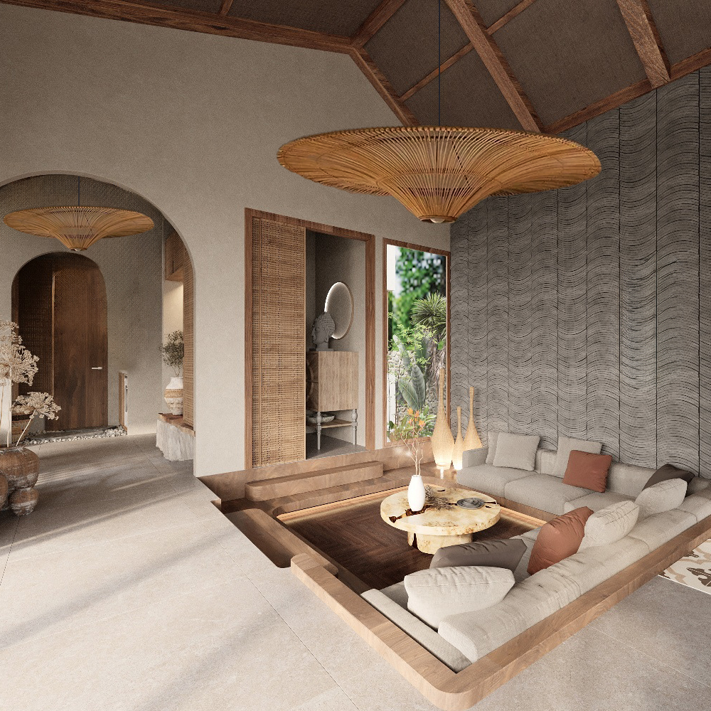 Large Modern Rattan Pendant Light Ceiling Lampshade 80CM