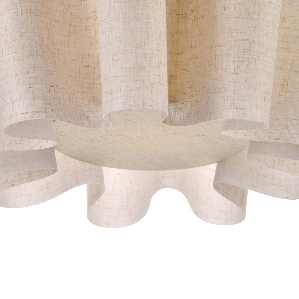 Designer Wavy Pleated Fabric Floor Lamp Nordic Ambient Light for Living Room and Bedroom