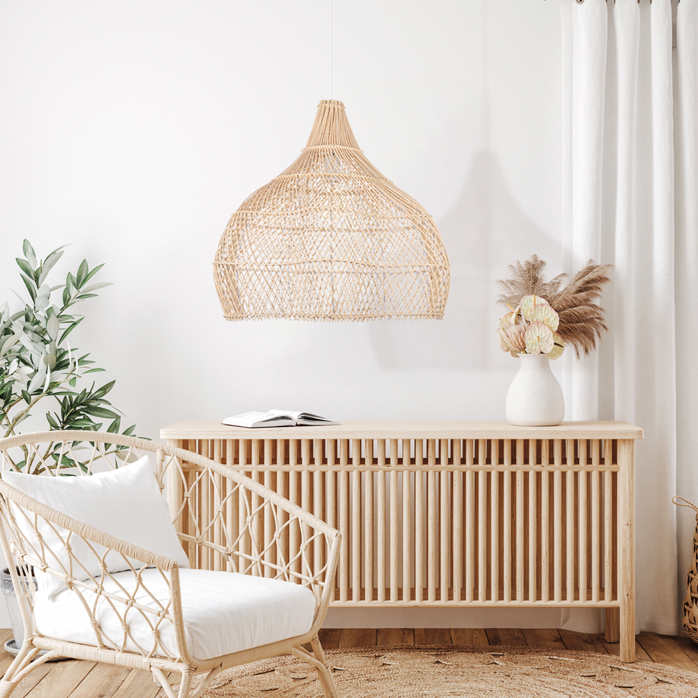 Rattan Novelty Pendant Lights Wicker Pendant Shade