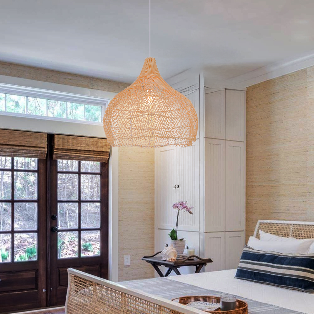 Rattan Novelty Pendant Lights Wicker Pendant Shade