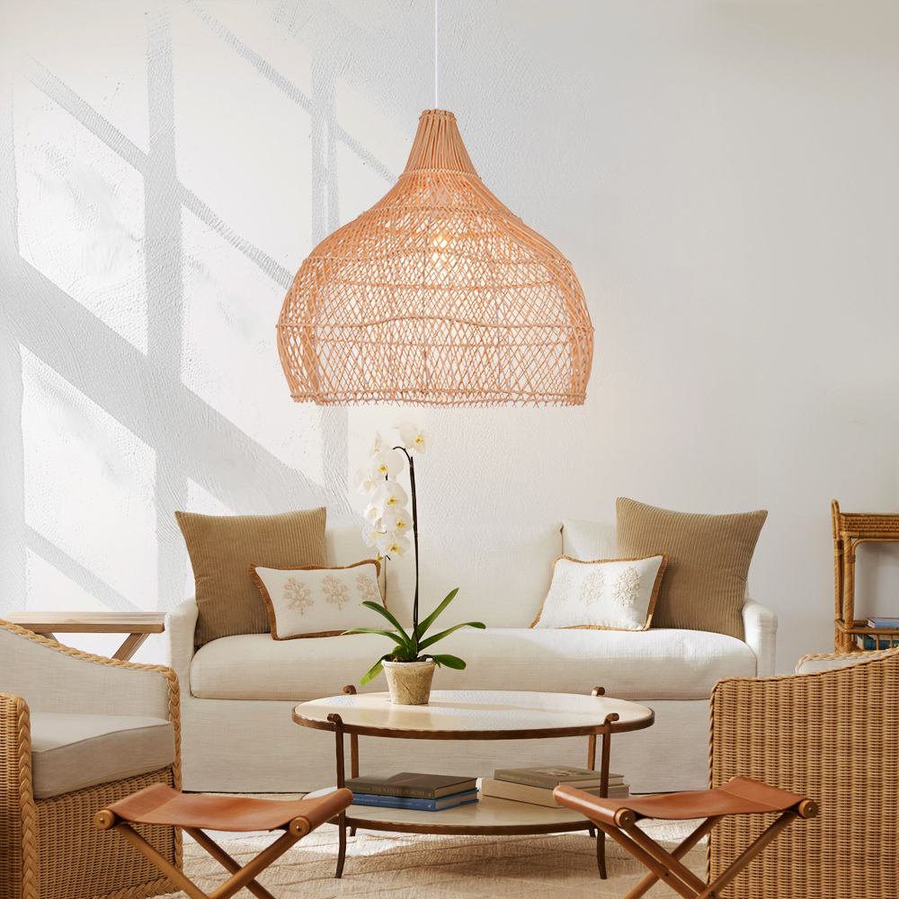 Rattan Novelty Pendant Lights Wicker Pendant Shade