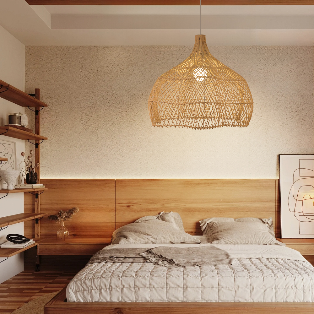 Rattan Novelty Pendant Lights Wicker Pendant Shade