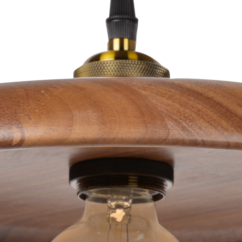 Nordic Wood Pendant Light Retro Lamp Creative Solid Wood chandelier