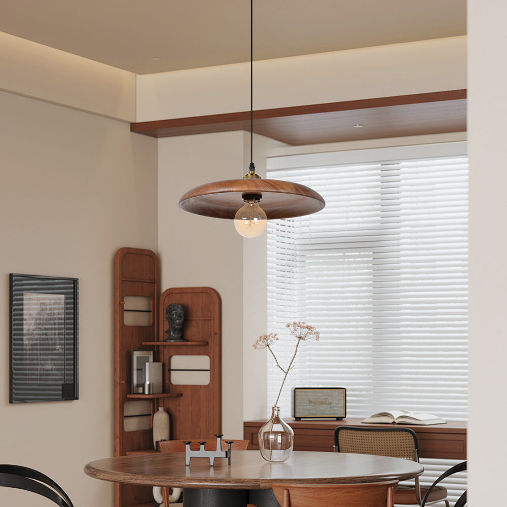 Nordic Wood Pendant Light Retro Lamp Creative Solid Wood chandelier