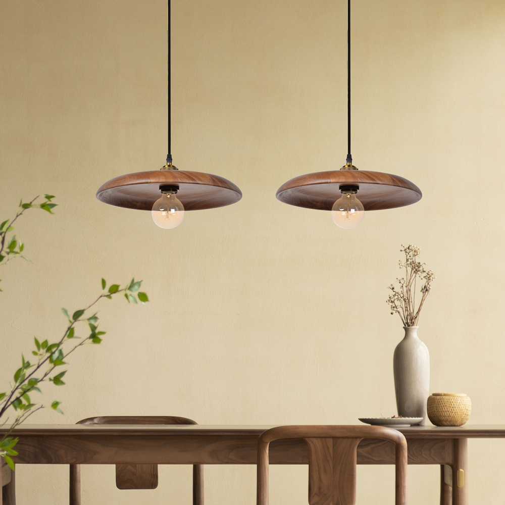 Nordic Wood Pendant Light Retro Lamp Creative Solid Wood chandelier