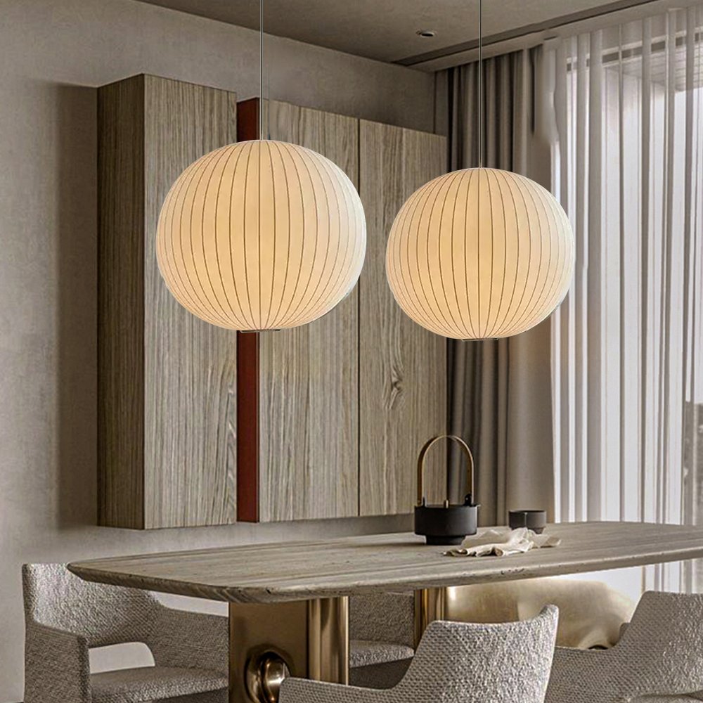 Japanese Style Fabric Pendant Light Restaurant Lamp Lantern Staircase Chandelier