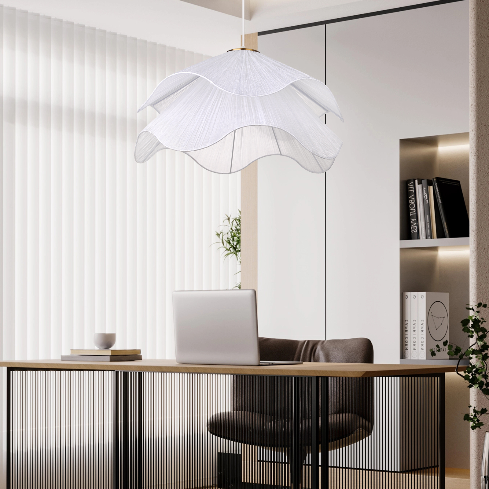 French Style Simple Pendant Light Bedroom Lampshade