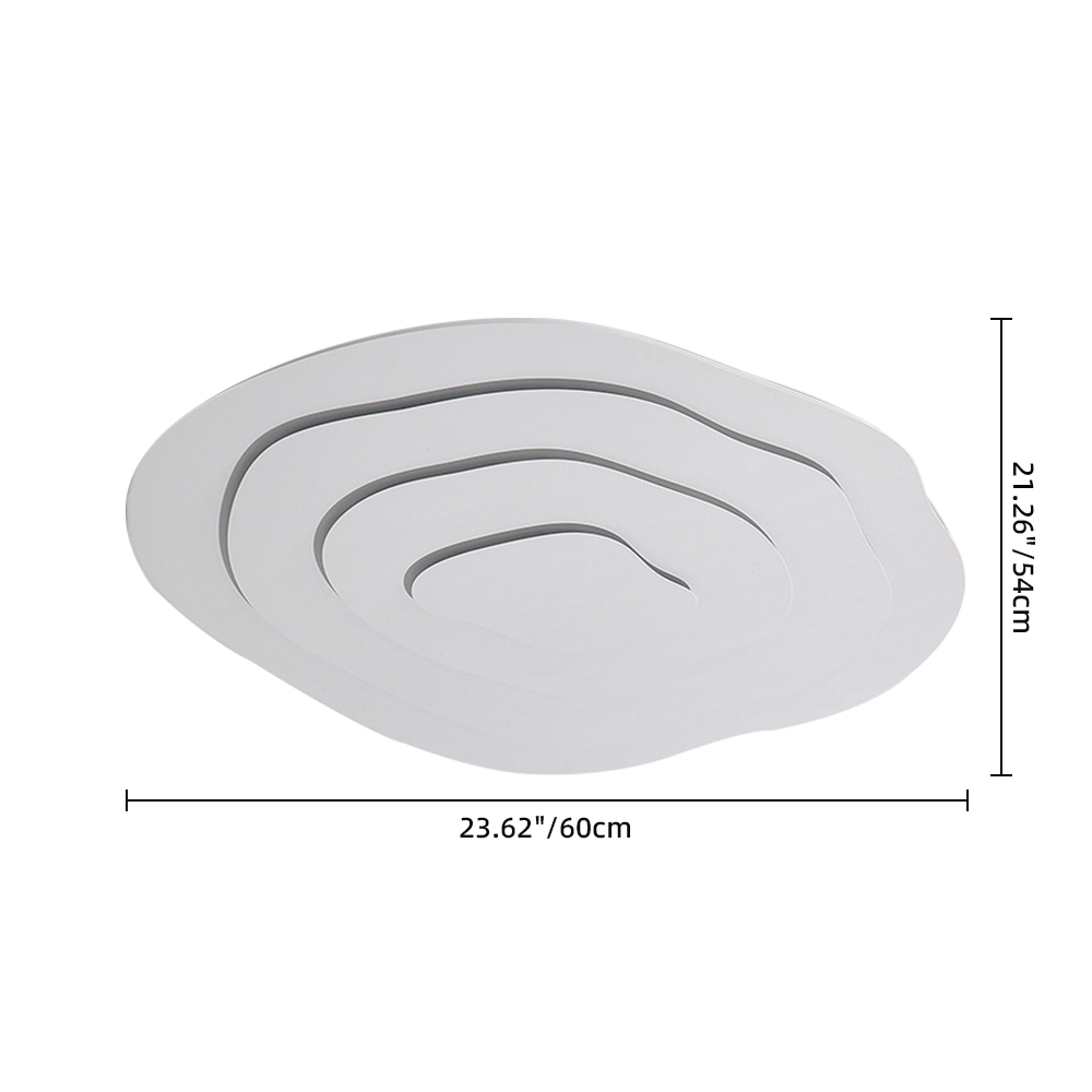 3 Color Dimmable Cloud Shaped Recessed Ceiling Light for Living Room