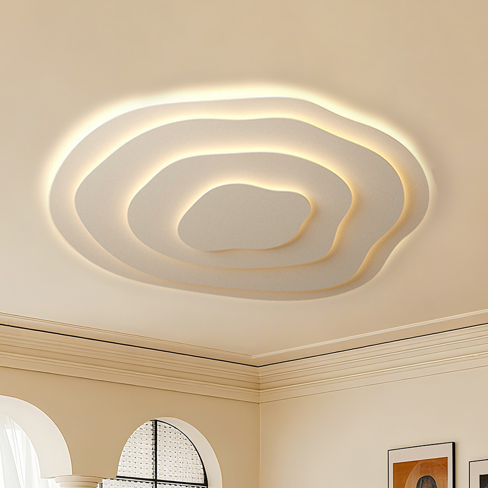 3 Color Dimmable Cloud Shaped Recessed Ceiling Light for Living Room