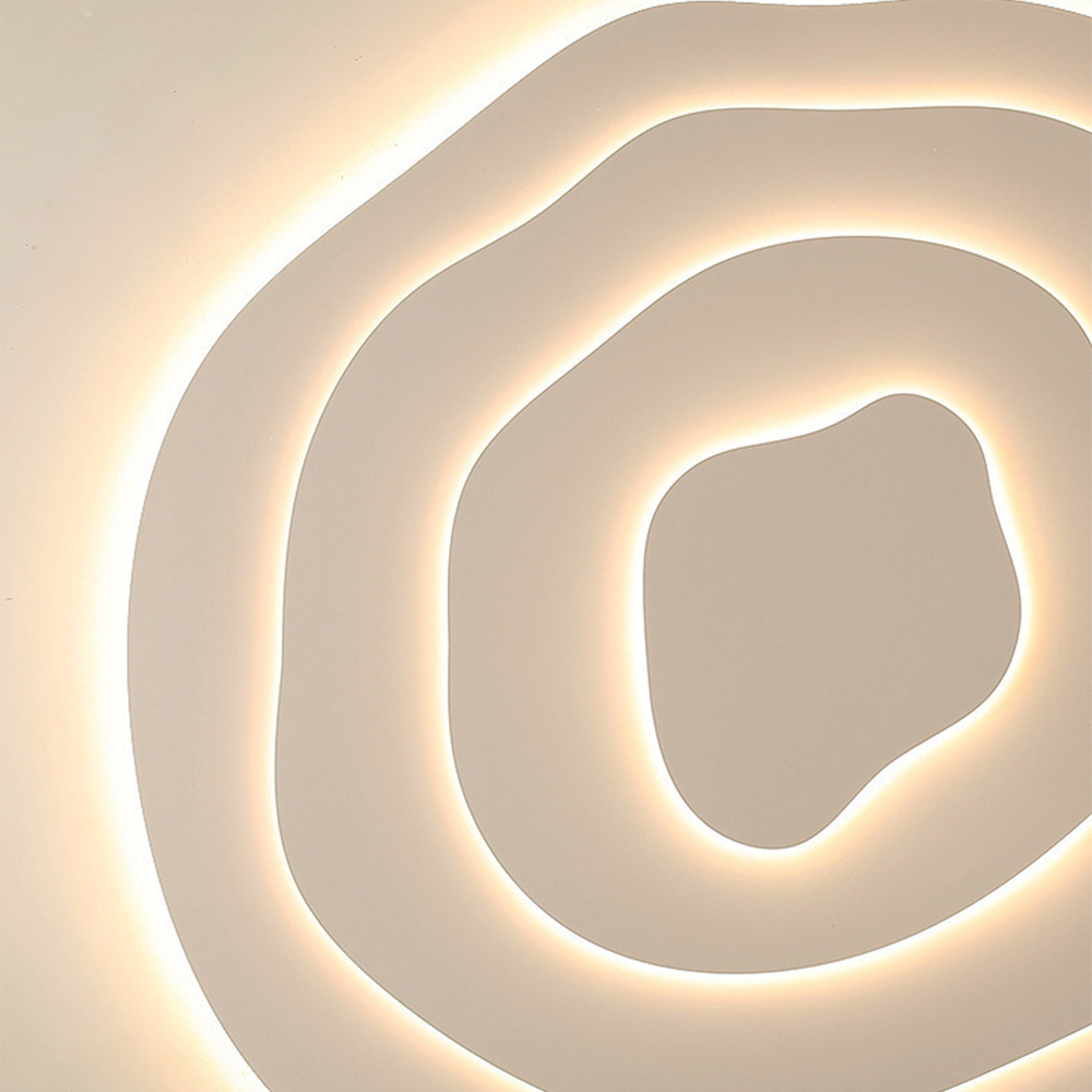 3 Color Dimmable Cloud Shaped Recessed Ceiling Light for Living Room