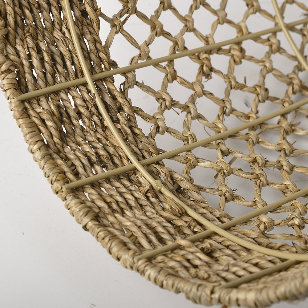 Vintage Dining Room Handwoven Rattan Pendant Light