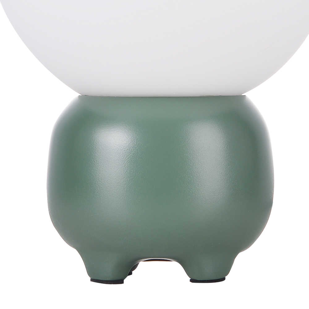 Minimalist Globe Table Lamp with Chubby Base Cozy Bedroom Lighting